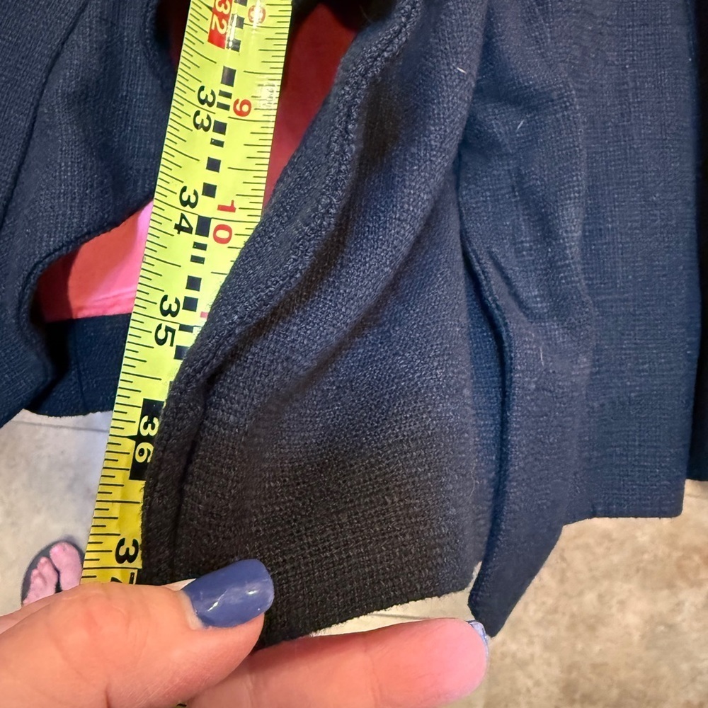Lilly Pulitzer Ruffle Black Trench Coat with Pink Lining - Picture 11 of 16